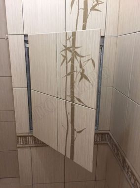 Люк под плитку Нажимной Секрет-Лайт 500*400 Люк под плитку Нажимной Секрет-Лайт 500*400