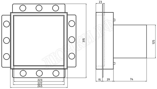 Вытяжной вентилятор Awenta System+, Silent, 125, KWS125, белая 250*250 Вытяжной вентилятор Awenta System+, Silent, 125, KWS125, белая 250*250