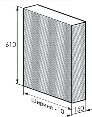 Радиаторный экран С перфорацией Кружок Металлический верх 390*610 Радиаторный экран С перфорацией Кружок Металлический верх 390*610